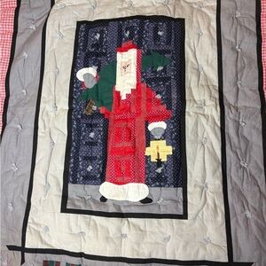 Festive Santa Quilt Wall Hanging